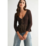 Knit Ruched Sweater