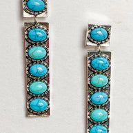 Blaze Post Earring- Silver