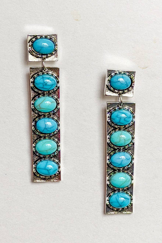 Blaze Post Earring- Silver