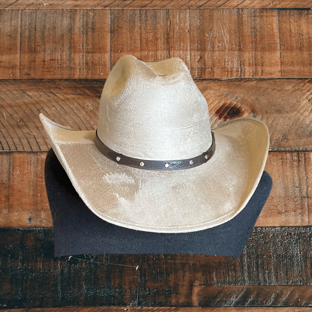Vegan Suede Cowboy Hat 