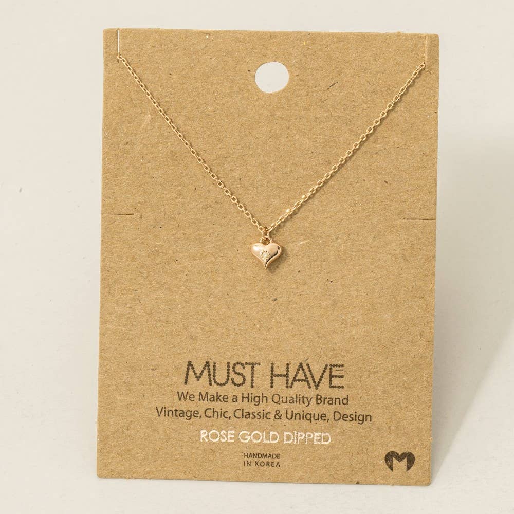 Mini Heart Pendant Necklace