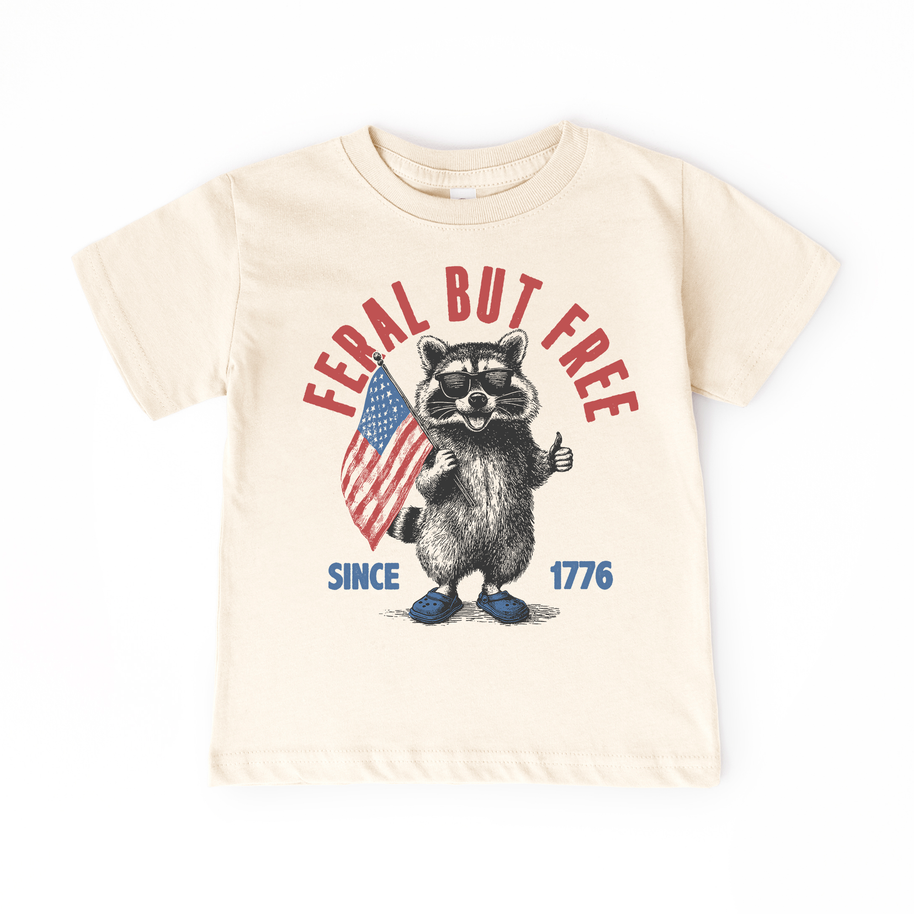 Kids 4th of July Tee - Feral & Free