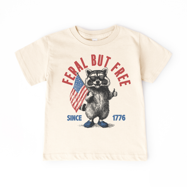 Kids 4th of July Tee - Feral & Free