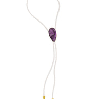 Gemstone Bolo Tie - Amethyst