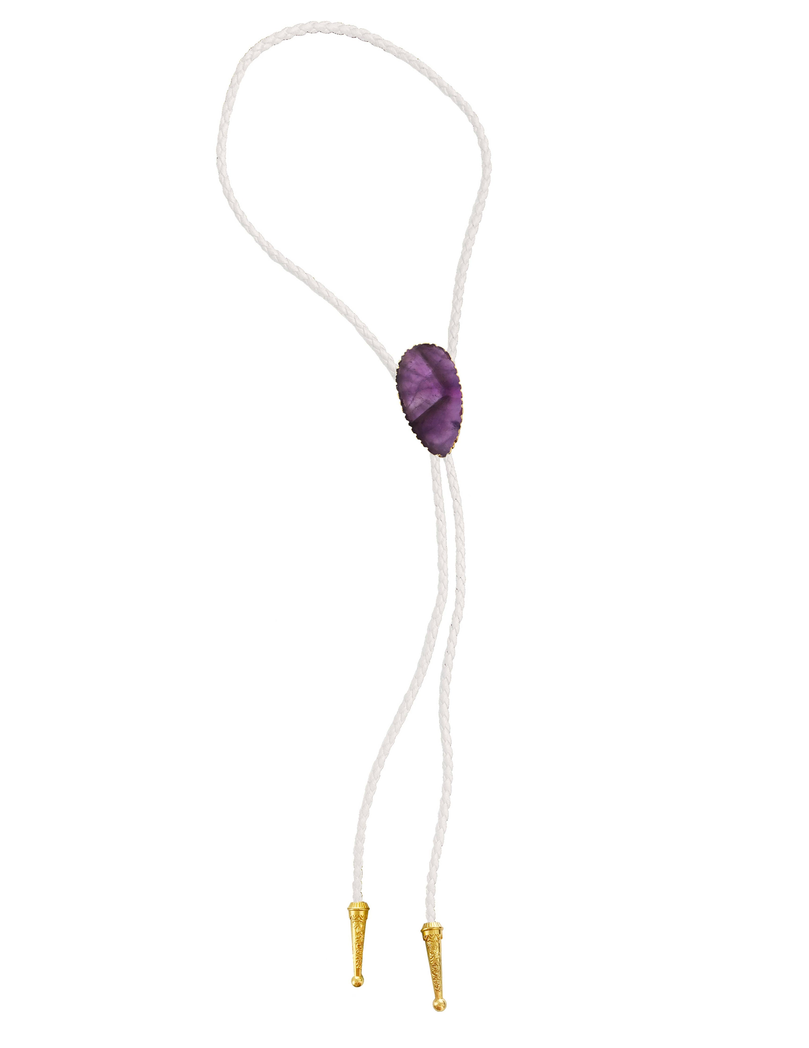 Gemstone Bolo Tie - Amethyst