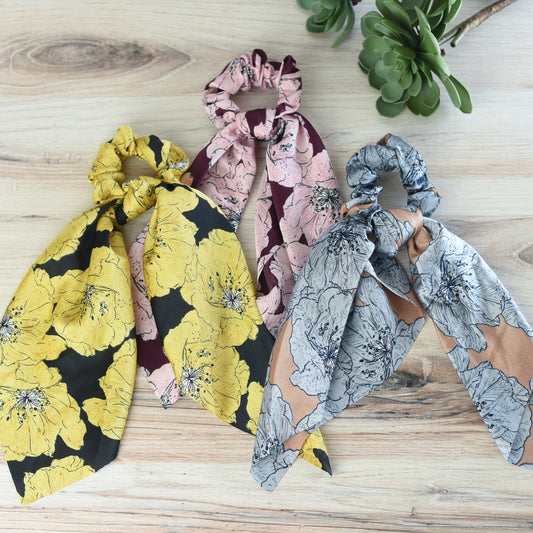 Large Hibiscus Flower Hair Scarves