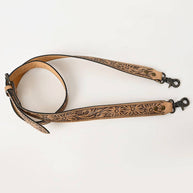 Tooled Floral Leather Sling Bag Strap ADBT144