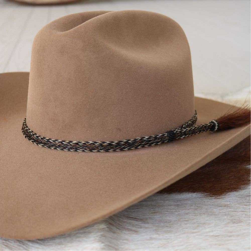 Horsehair Braided Hat Band - Overo