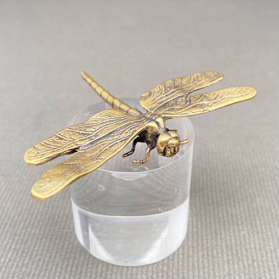 Dragonfly Brass Figurine