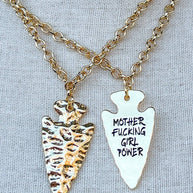 Girl Power Necklace in Gold