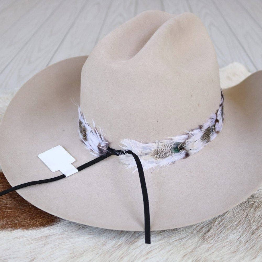 Western Feather Hat Band - Wren