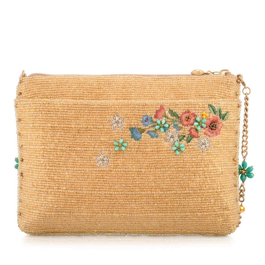 Iron Luck Hand-Beaded Crossbody Bag