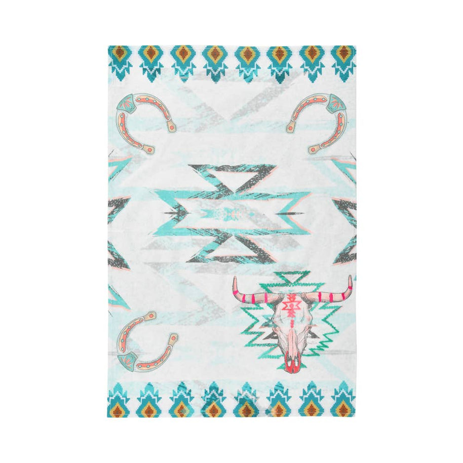 Cow Skull Tea Towel
