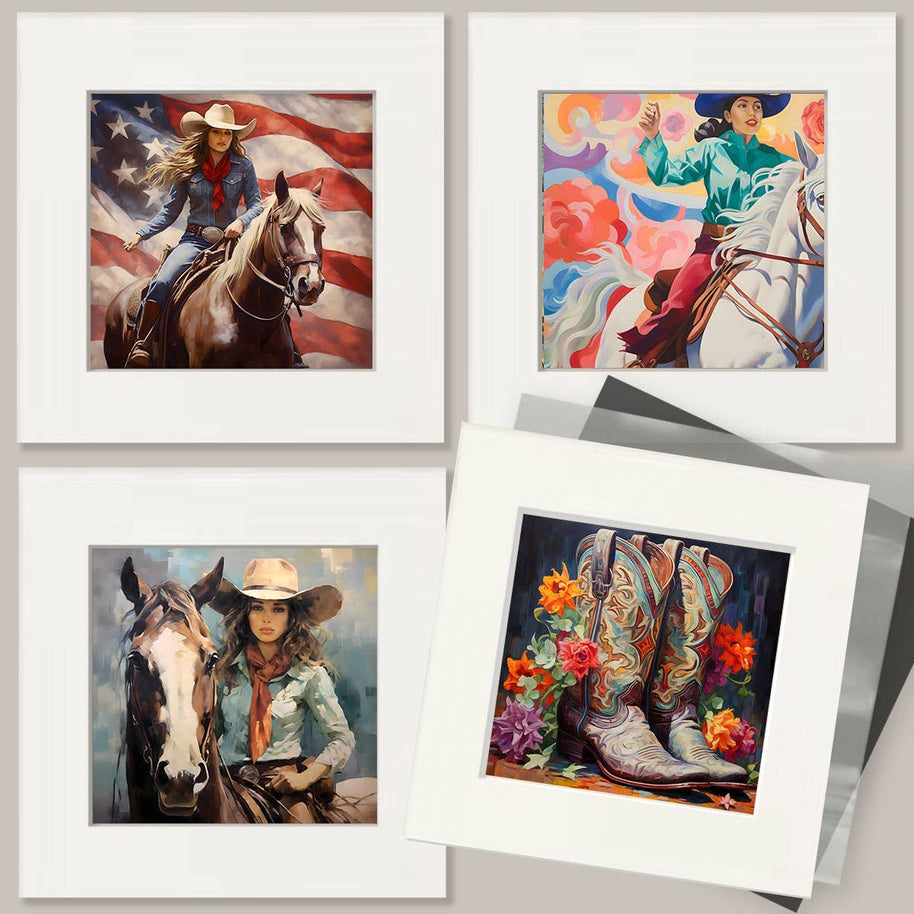 Cowboy Cat Dude - Wall Art Print