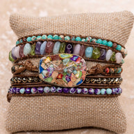 Kelly Wrap Bracelet: Black Mix