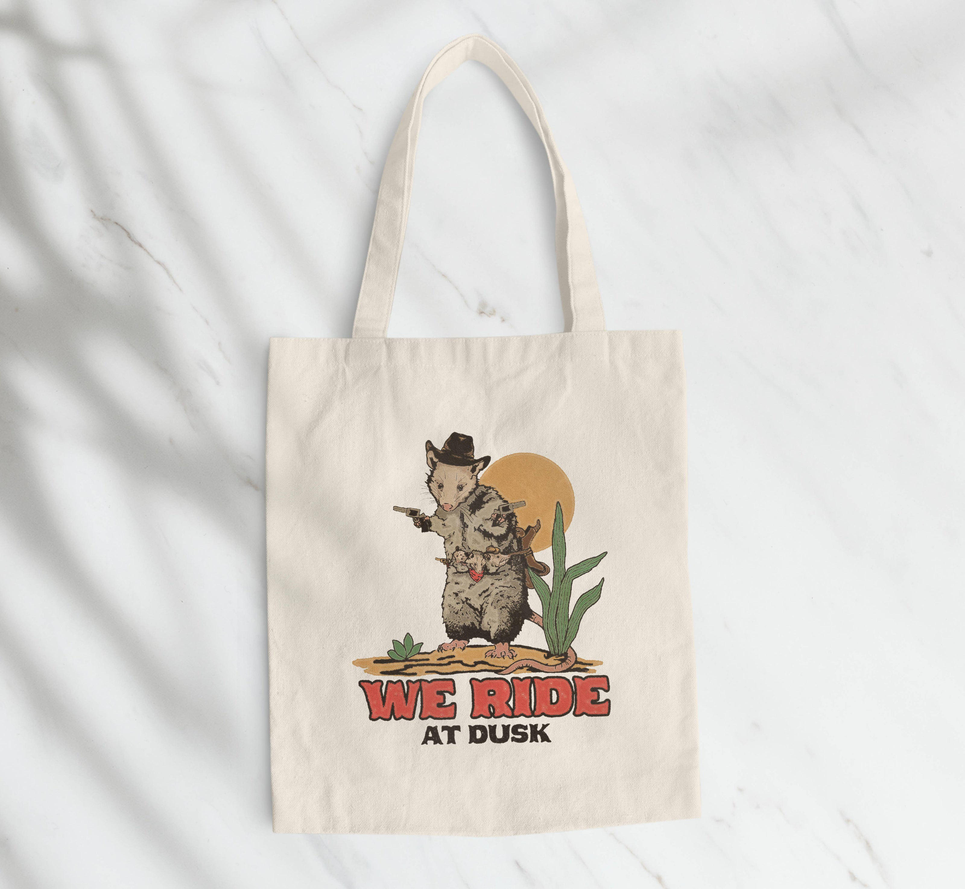 Opossum Cowboy Tote