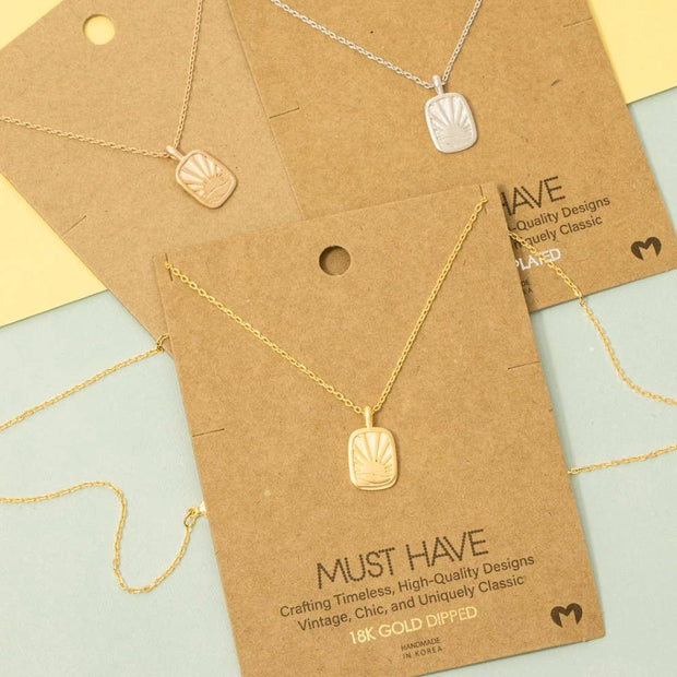 Sun Rise Pendant Necklace