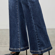 High-Rise Boot Cut Jeans Seam Detail