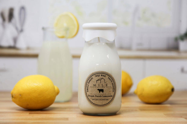 Milk Bottle Candle Front Porch Lemonade
