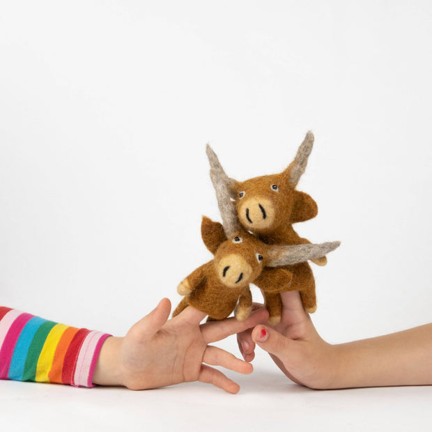 Finger Puppets - Highland Cow