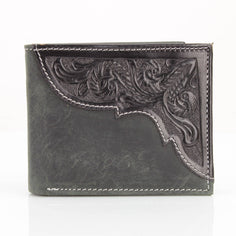 Leather Bifold Tooled Wallet
