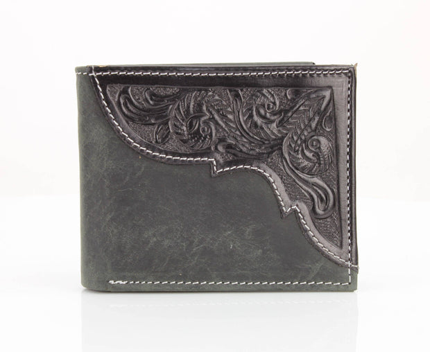Leather Bifold Tooled Wallet