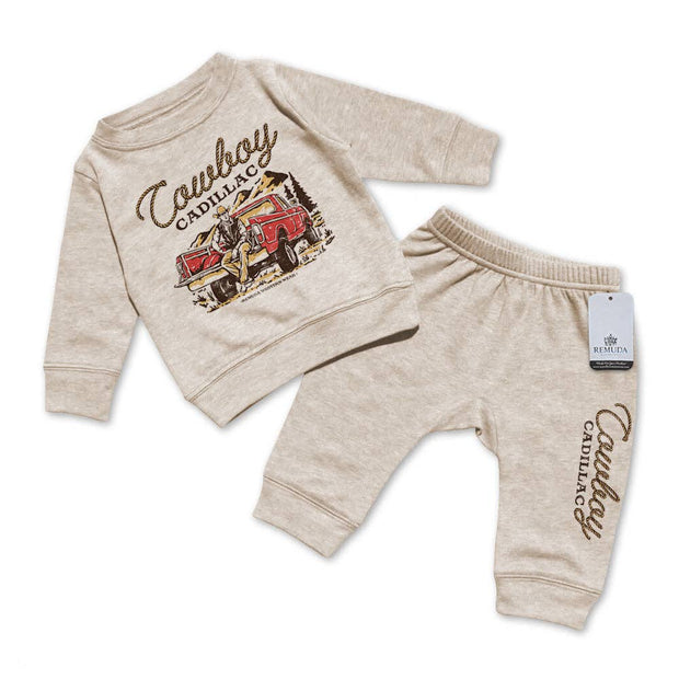 Cowboy Cadillac Baby Sweatsuit
