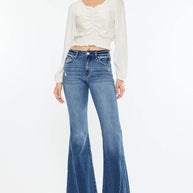 Kan Can Mid Rise Flare Jeans