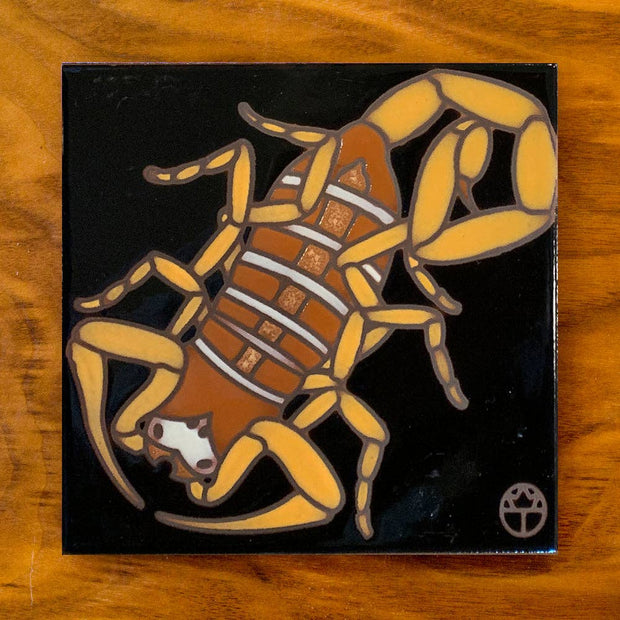 Scorpio Hand Glazed Art Tile Trivet