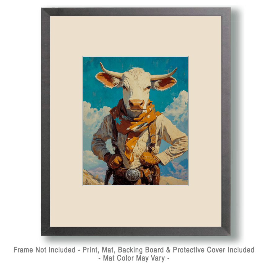 Cow Ranch Hand Art Print