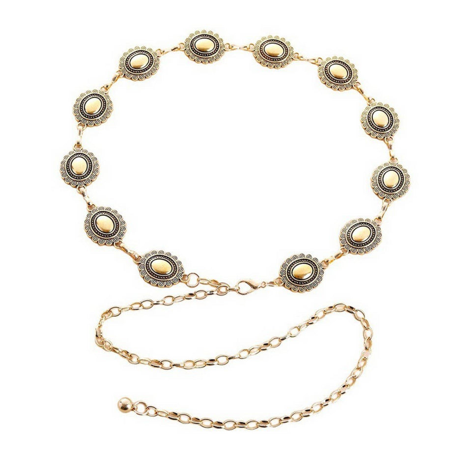 Smooth Oval Concho Belt