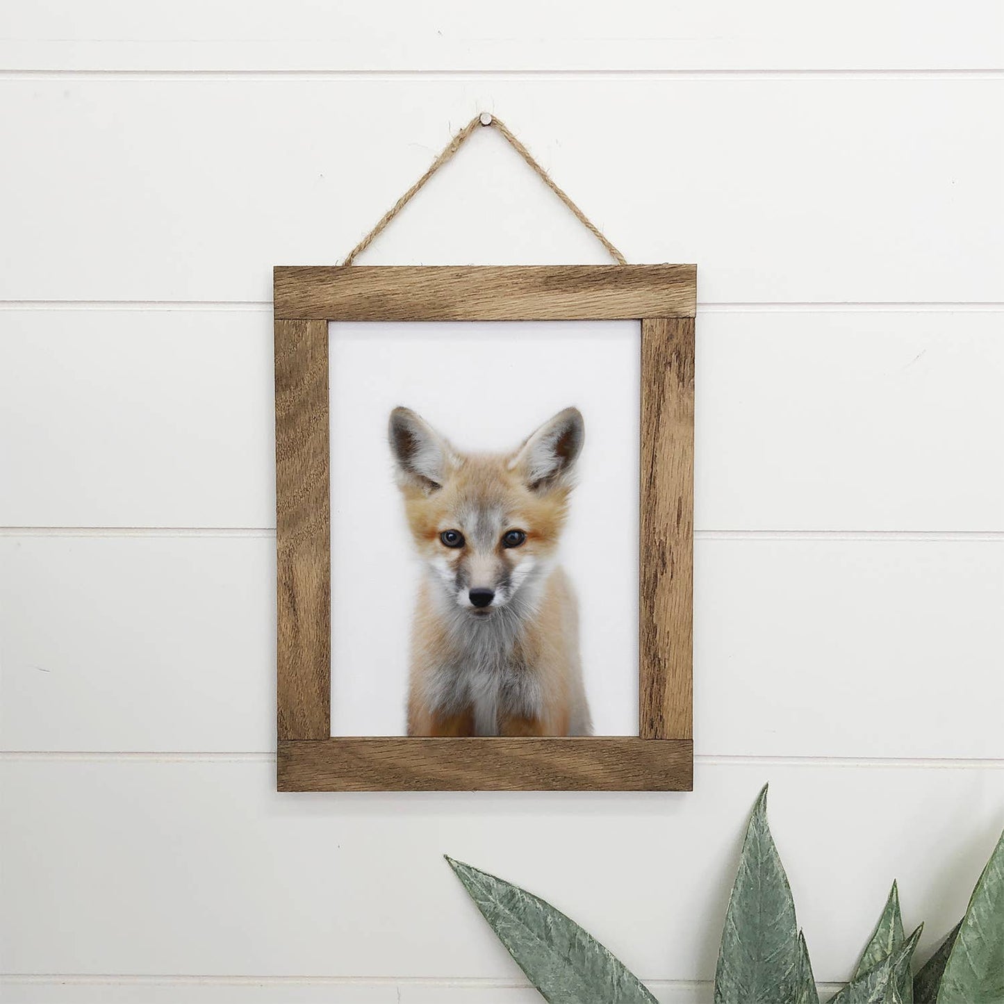 Baby Fox Wood Sign Cute Animal Wall Art