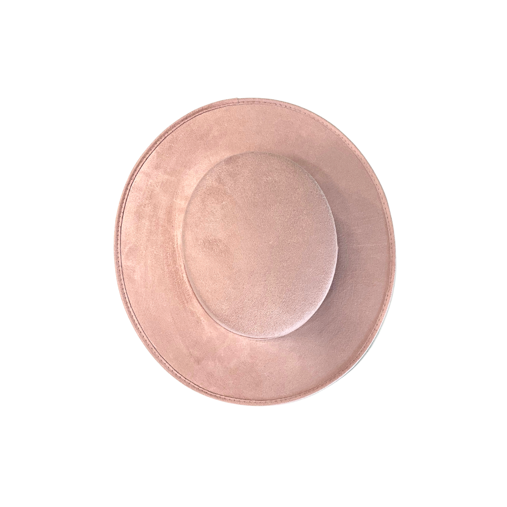 Vegan Suede Boater Hat