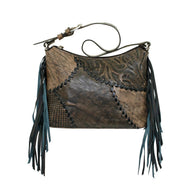 Gypsy Patch Zip Top Shoulder Bag