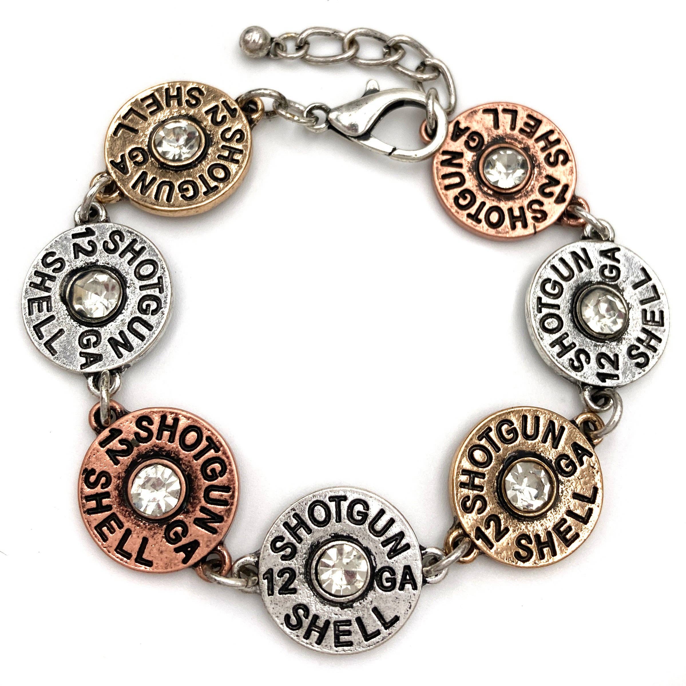 Bullet Shell Rhinestone Bracelet