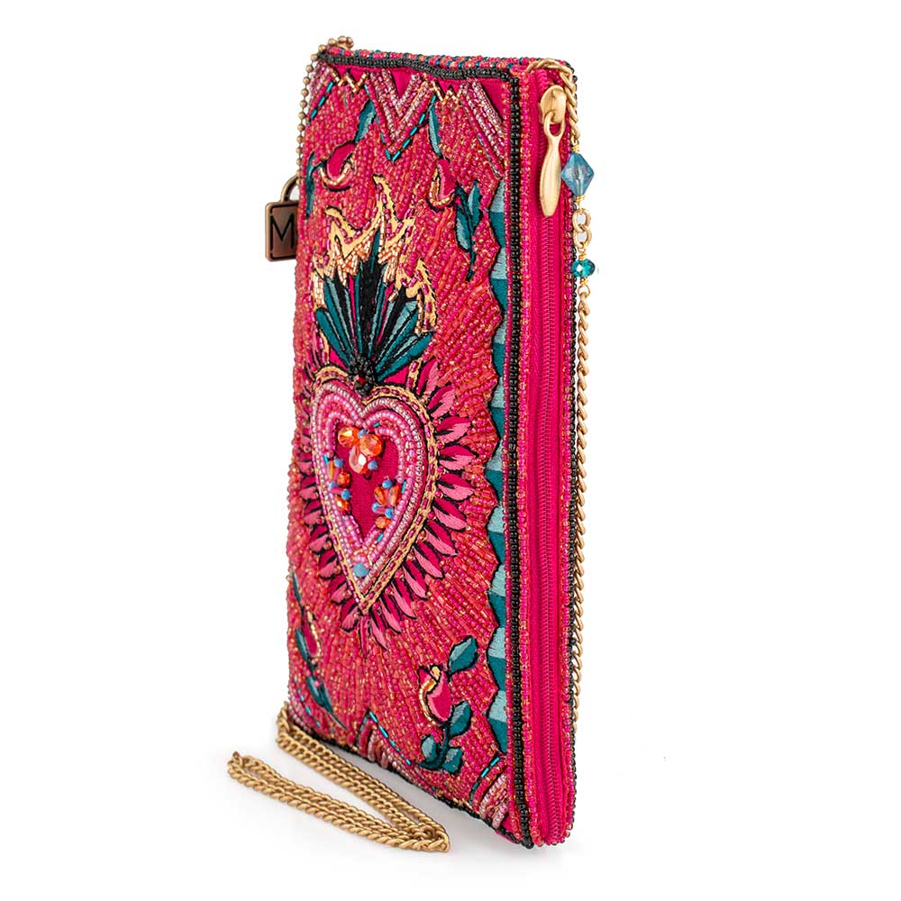 Pure Passion Crossbody Beaded Phone Bag