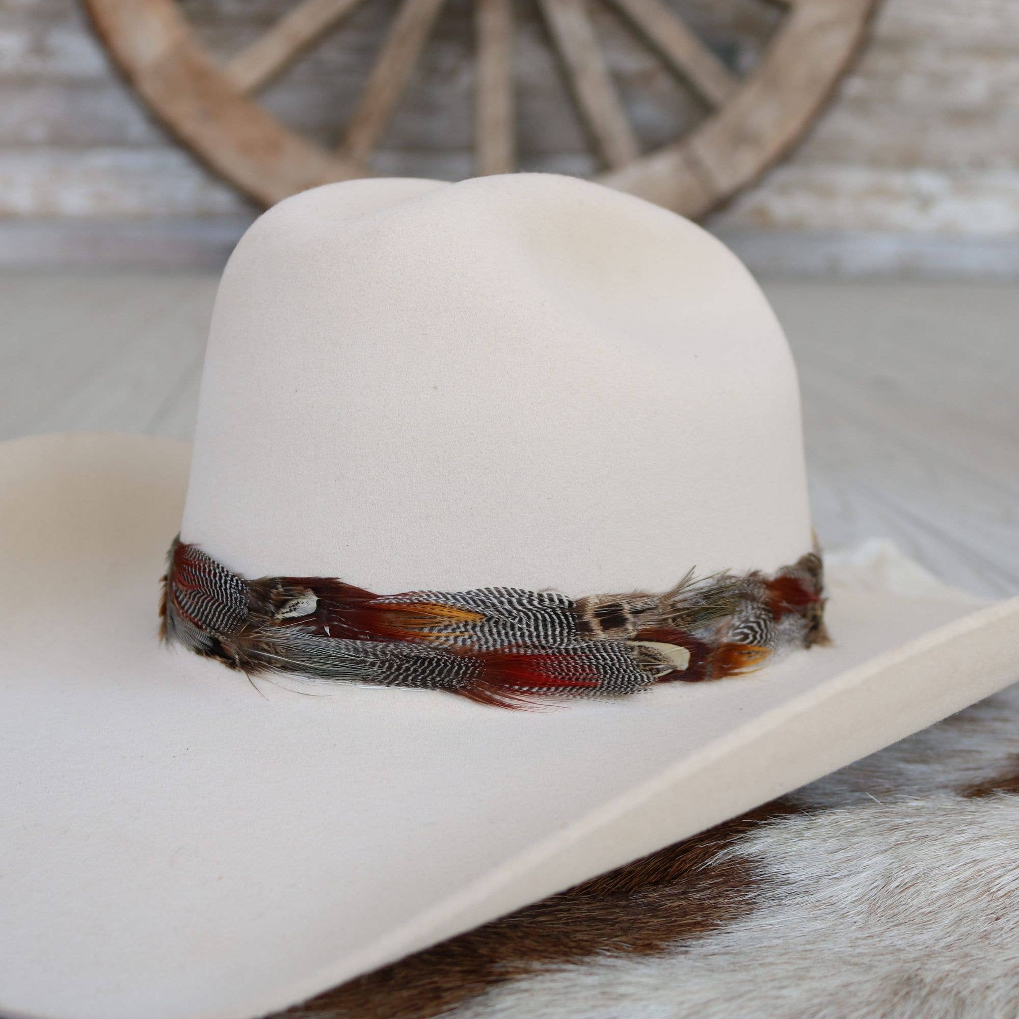 Dripping Springs Feather Hat Band