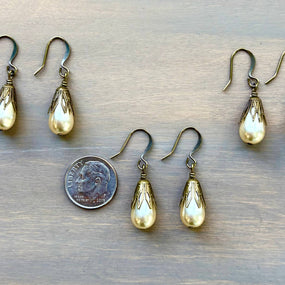 Classic Antique Pearl Drop Earring