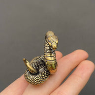 Python Brass Figurine
