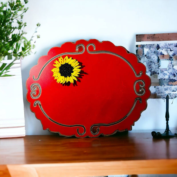 Metal Sunflower Frame with Magnet