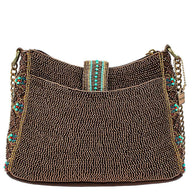 Beaded Strands Southwestern Crossbody Handbag