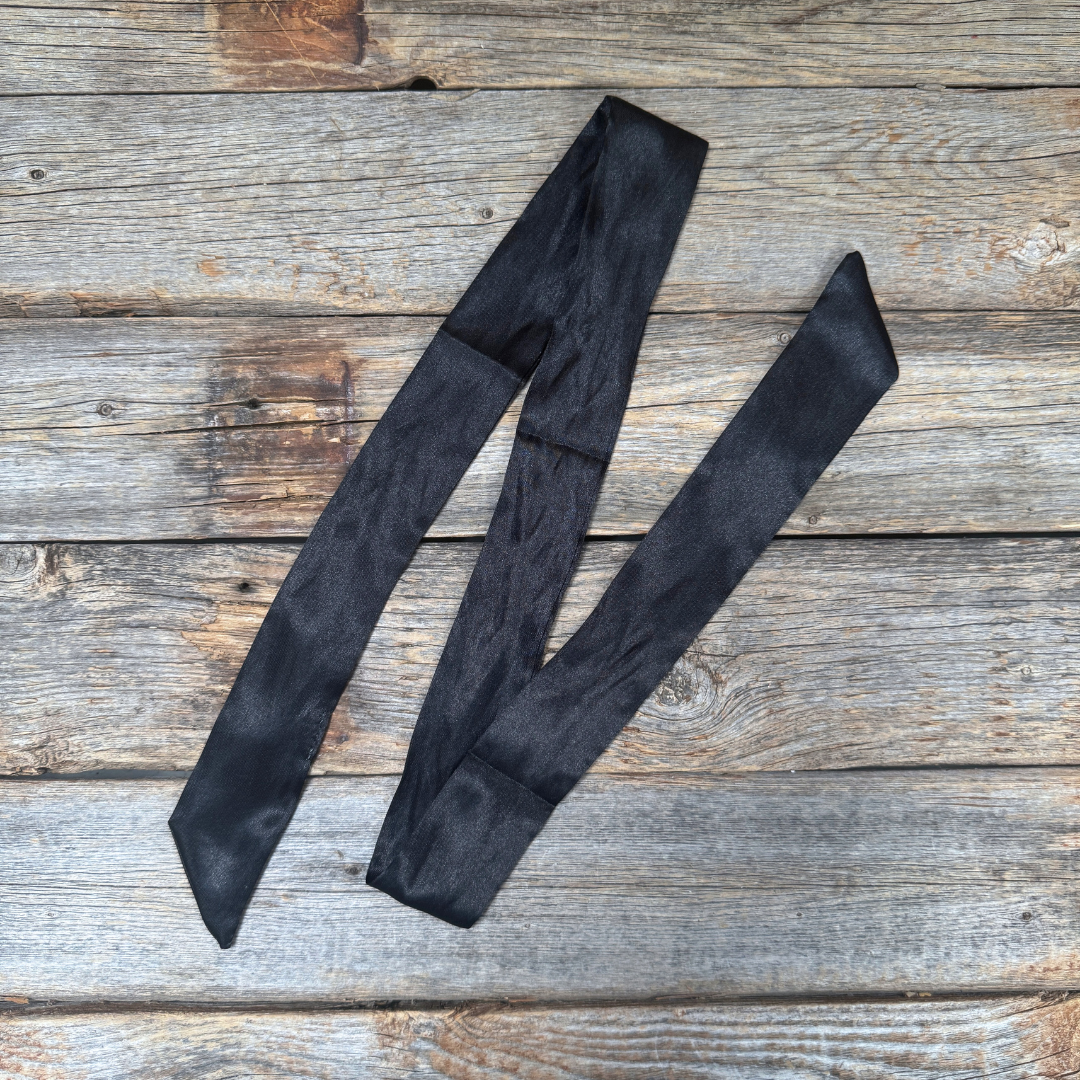 Black  Western Skinny Mini Wild Rag/ Cowgirl Necktie #TW300