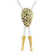 Gemstone Bolo Tie - Dalmatian Jasper