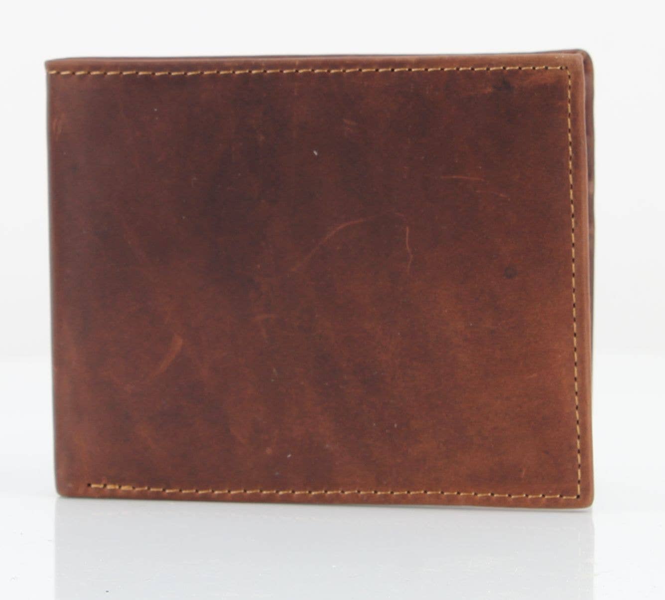 American Bison RFID Leather Bi Fold Wallet