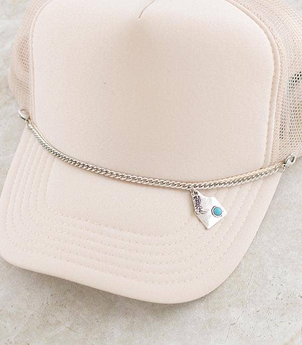 Cattle Tag Charm Hat Chain