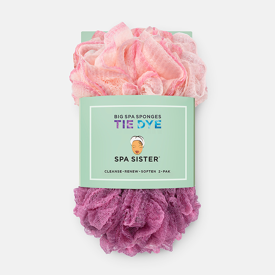 Tie Dye Big Spa Sponges
