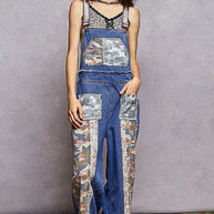 Patchwork & Studs Overalls
