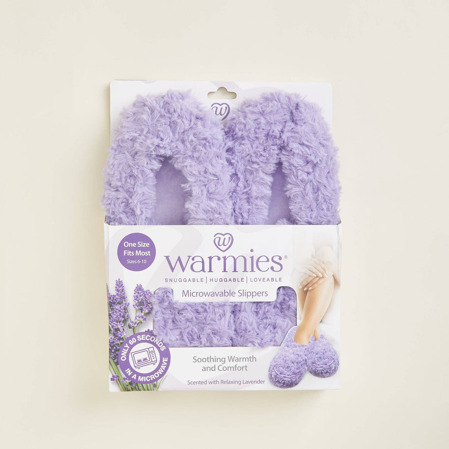 Curly Purple Warmies Slippers Gift for Teachers Back to School!