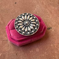 Beautiful Handmade Sterling Silver Adjustable Ball Ring