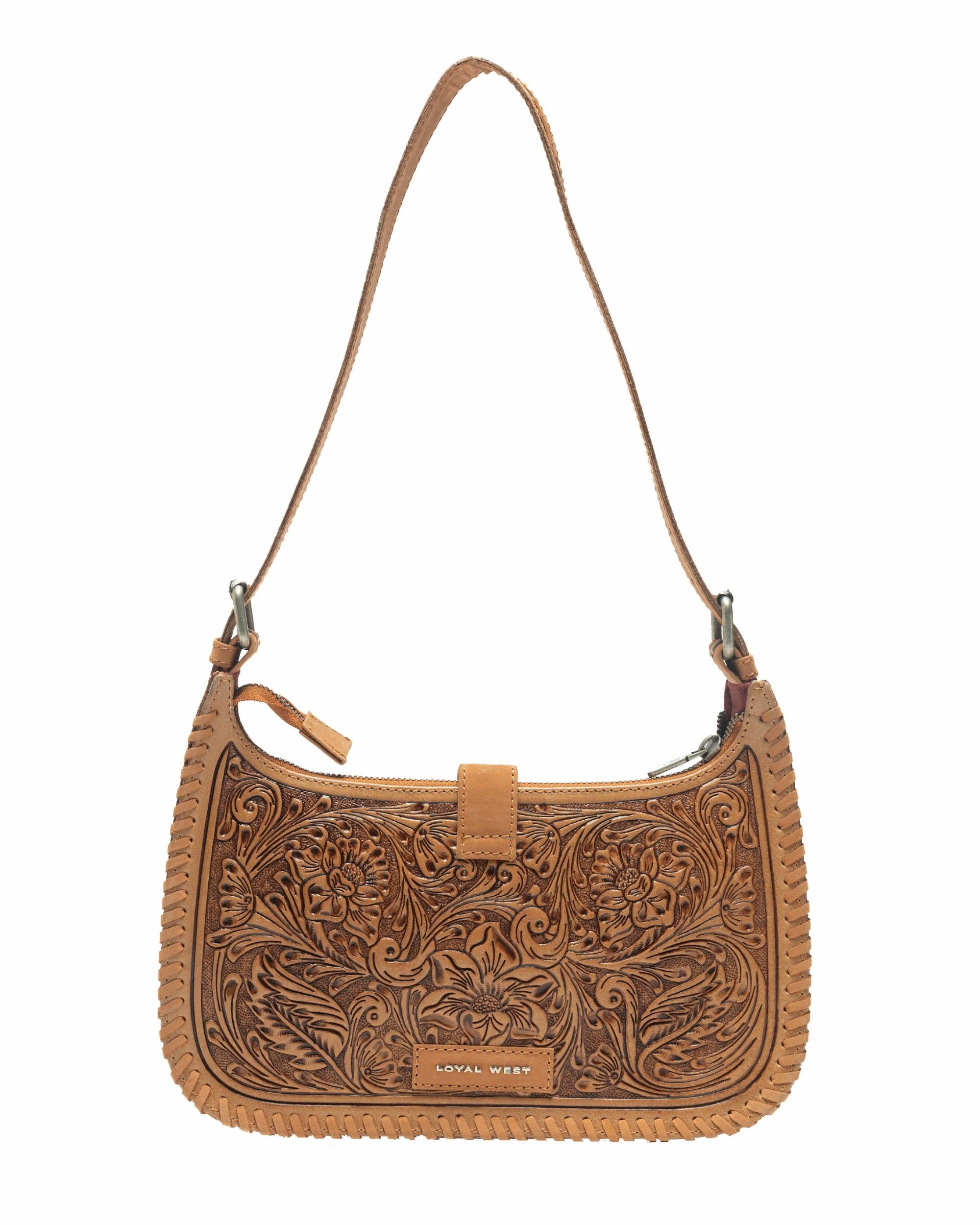 Loyal West Dannia Purse, Large, Saddle Brown
